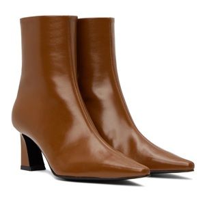 Reike Nen Brown Pointy Toe Booties
